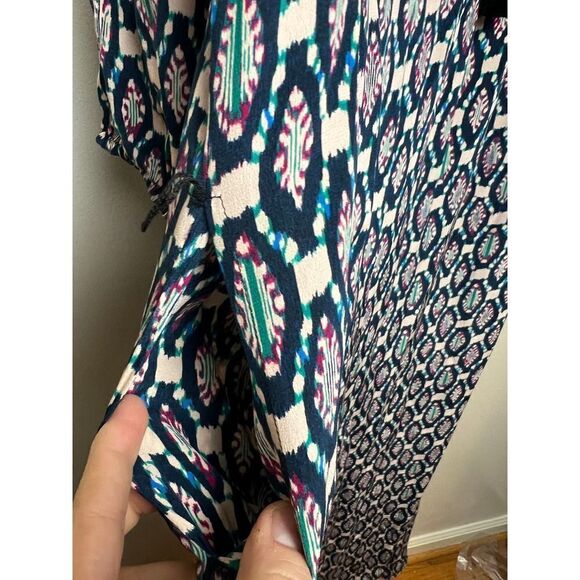 Figue Silk Brigitte Ikat Pattern Maxi Dress NWT Sz. M - Picture 14 of 14